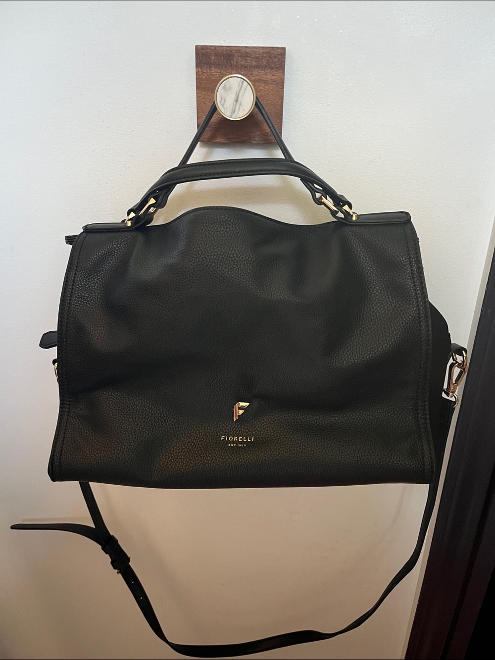 Fiorelli Black Structured Top-Handle Satchel